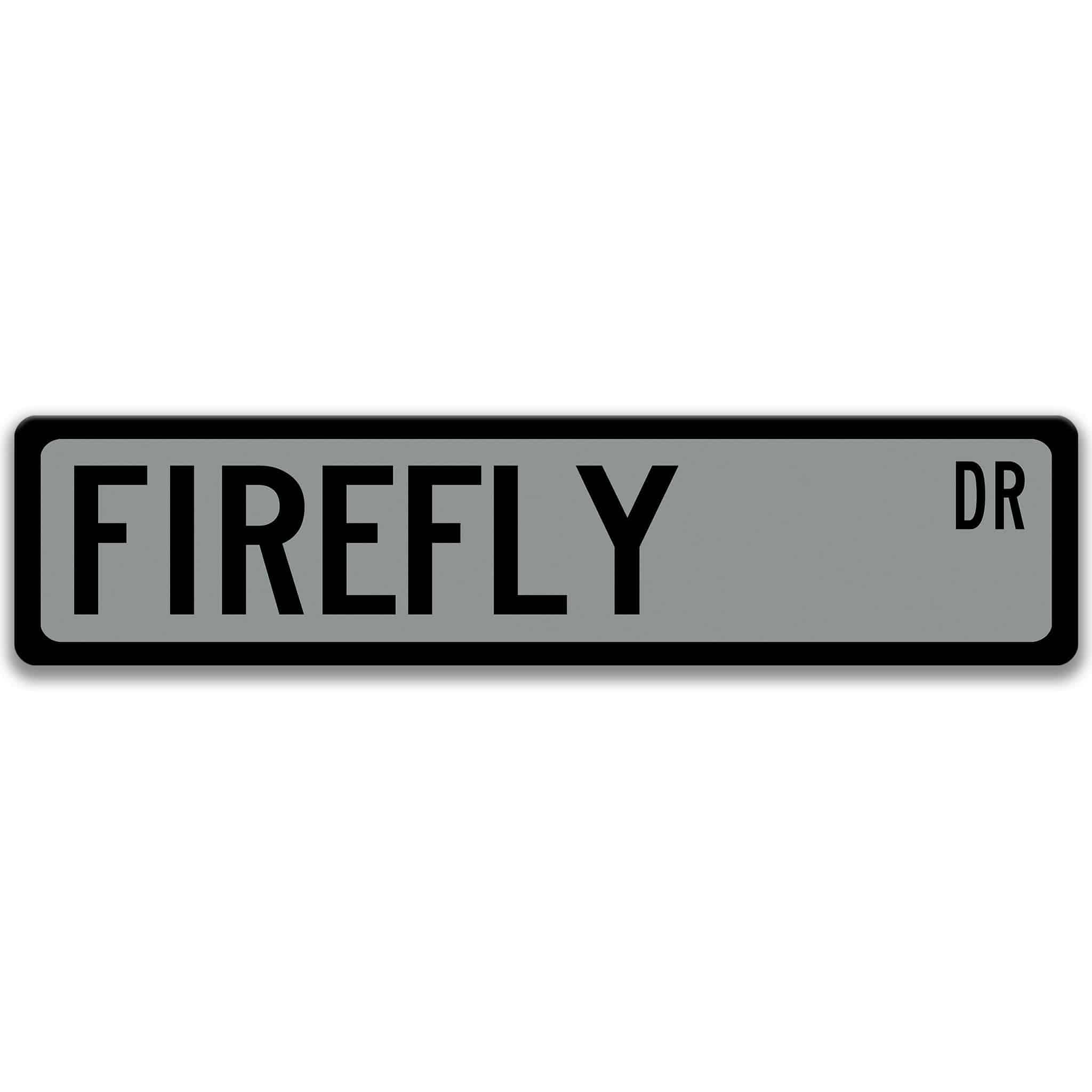 Firefly Metal Street SignDesigns by Linda Nee