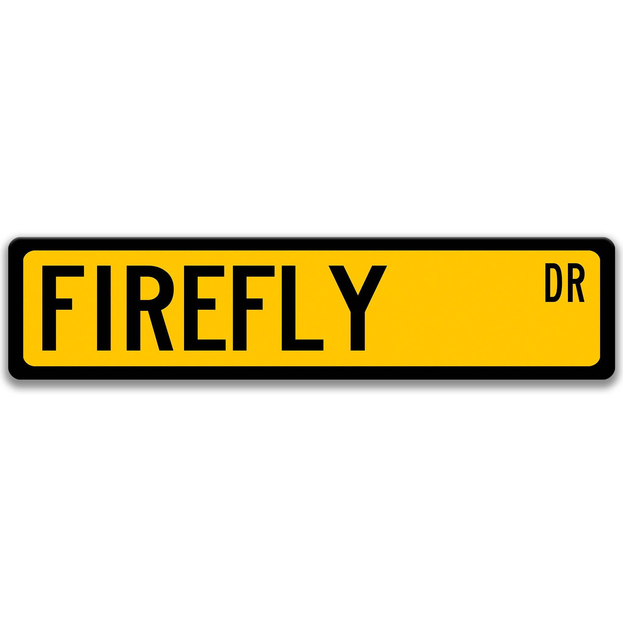 Firefly Metal Street SignDesigns by Linda Nee