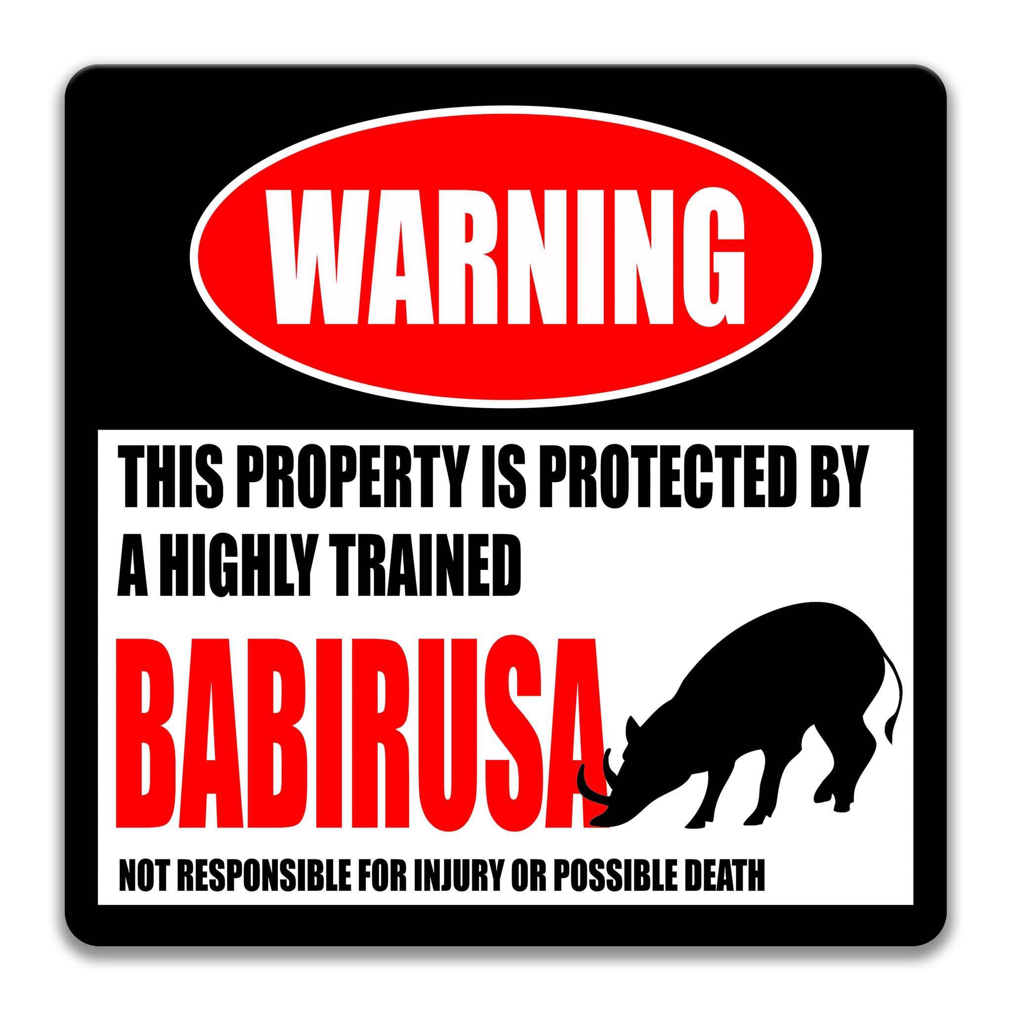 Funny Babirusa Decor - Deer Pig - Wild Pigs - Indoor and Outdoor Use