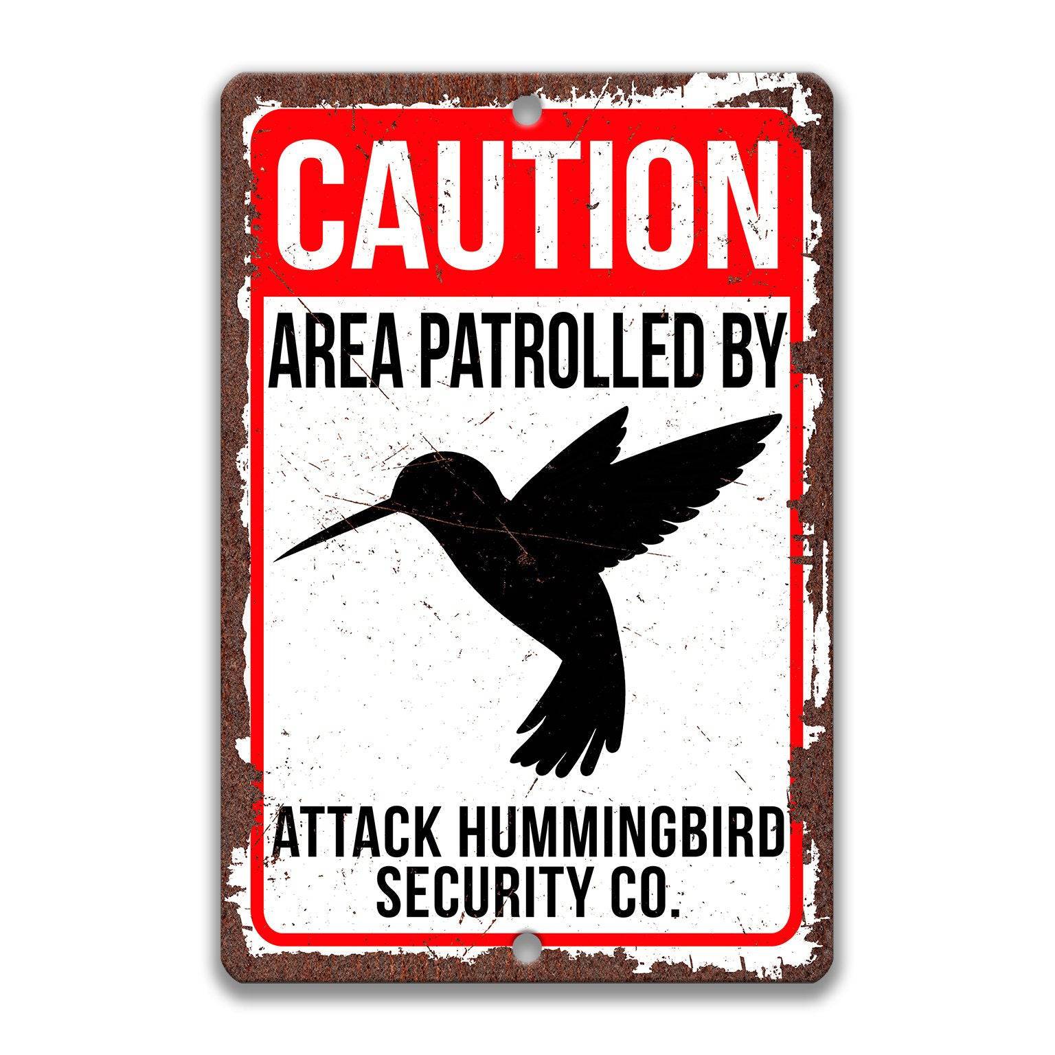 Funny Hummingbird Sign for your Garden