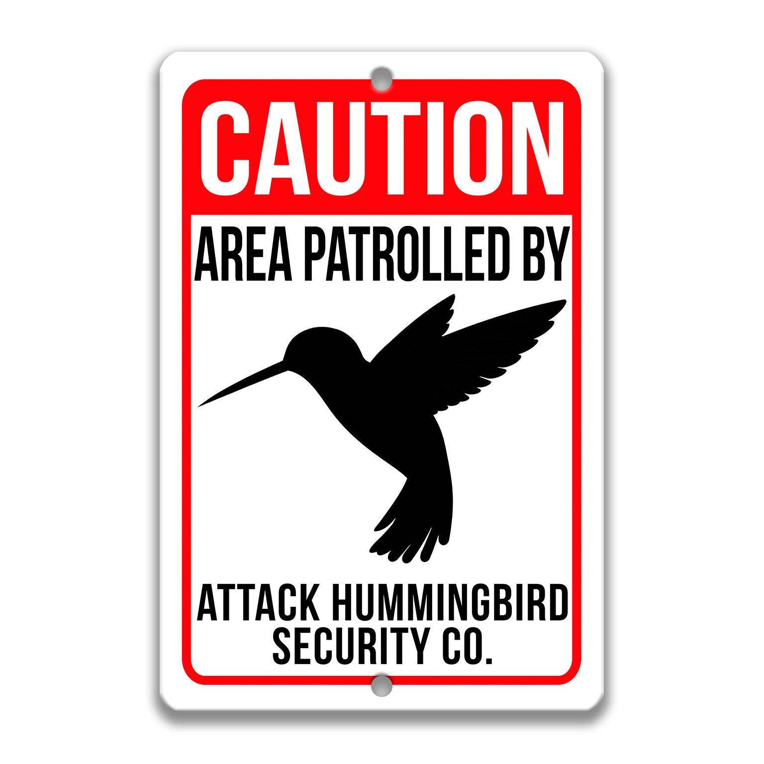 Funny Hummingbird Sign for your Garden