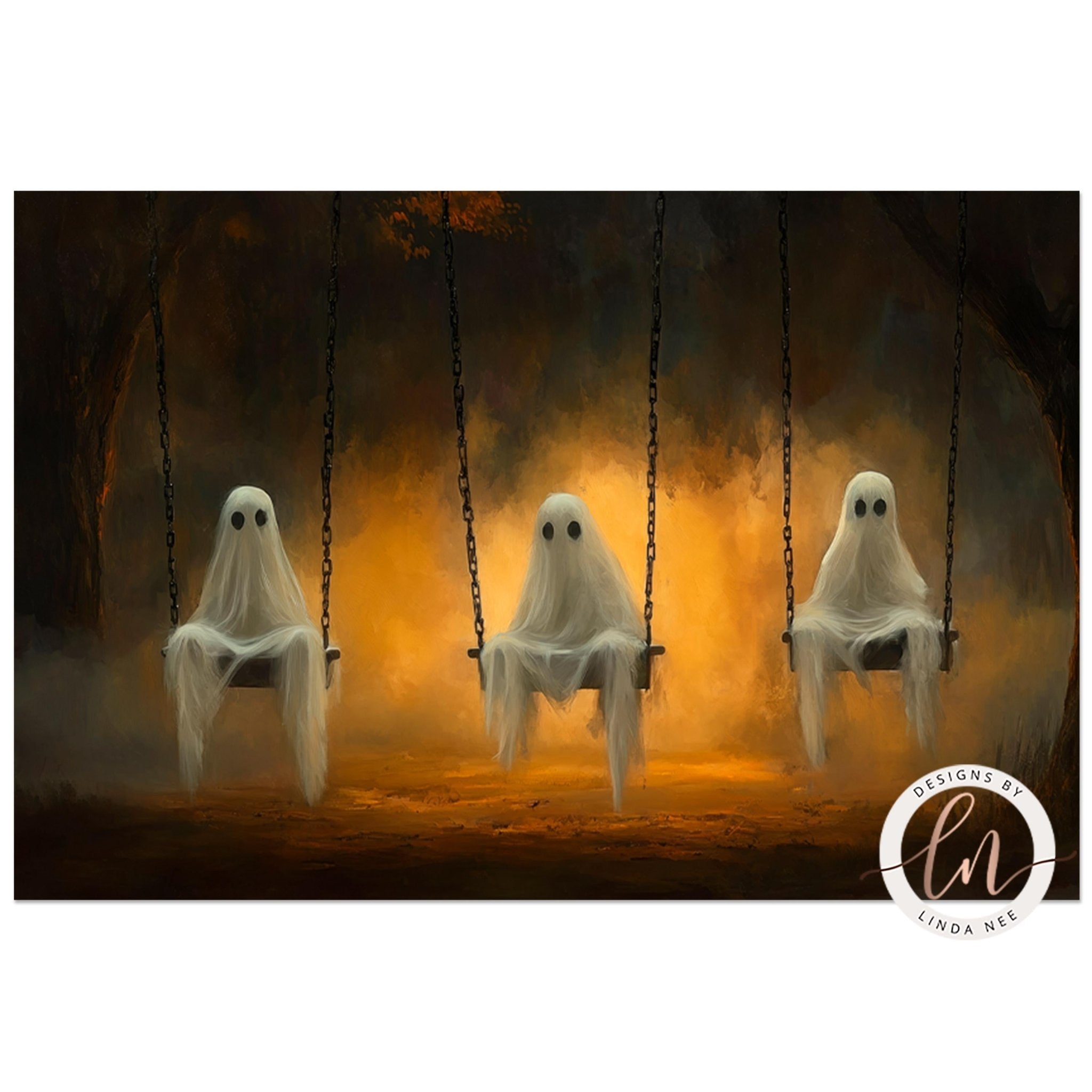 Ghosts on Swing Art Print