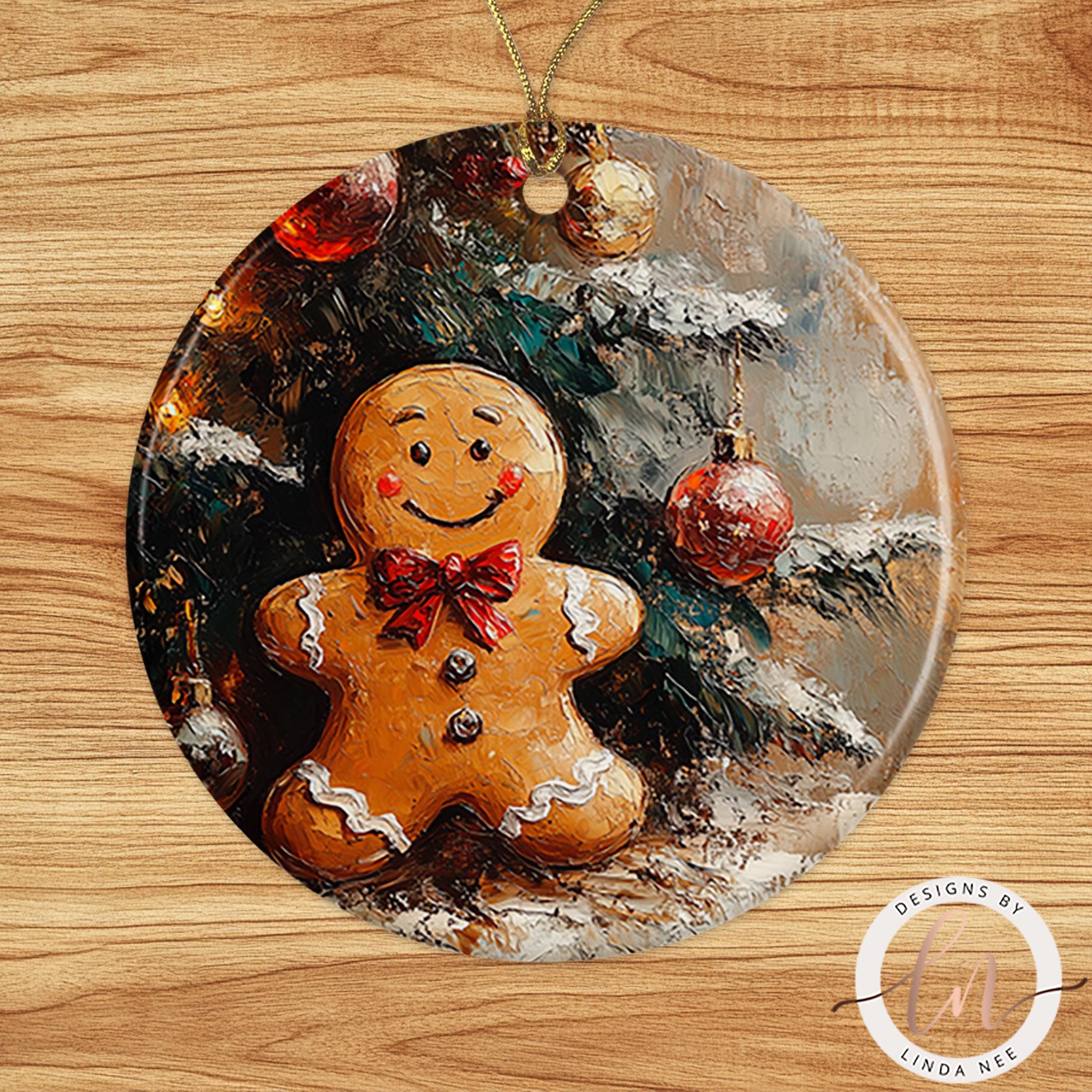 Gingerbread Man Ornament - Victorian Baker Gift Decor