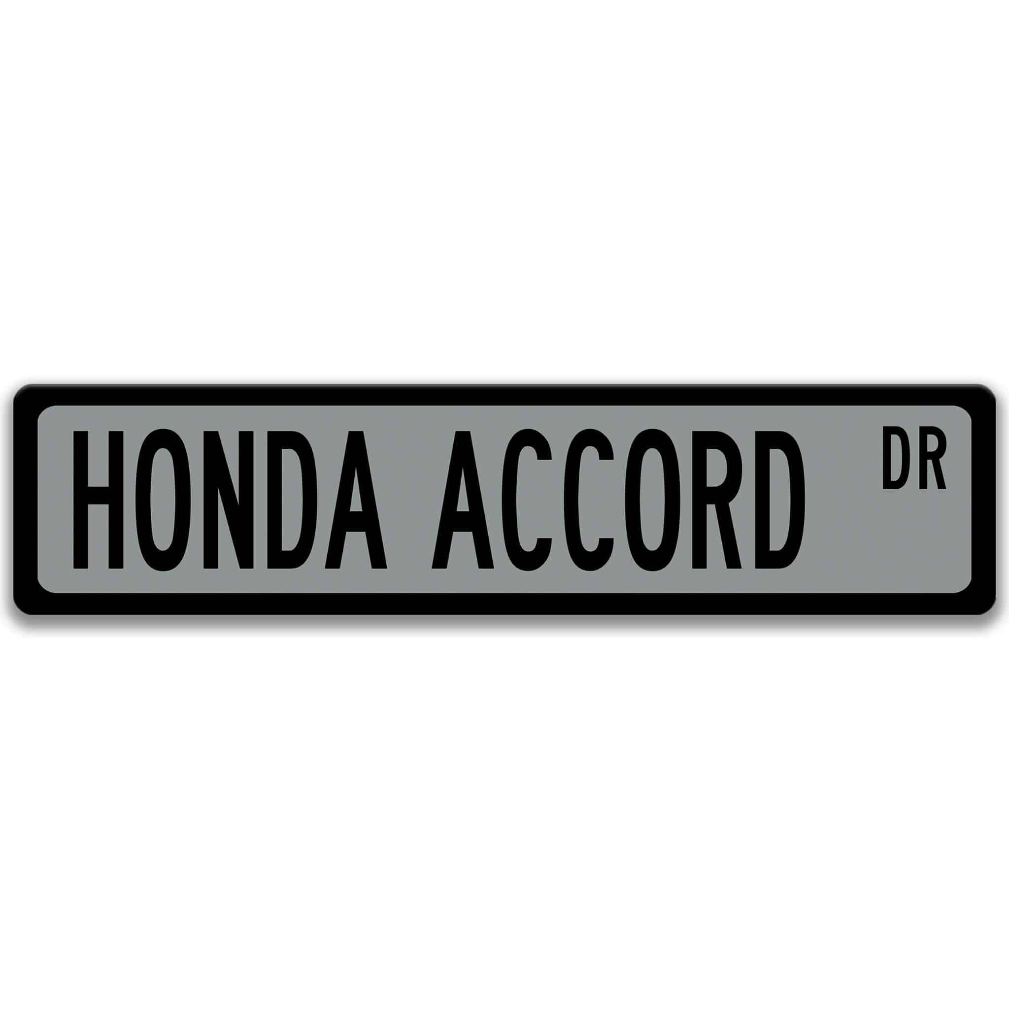 Honda Accord Metal Street Sign, Garage Sign, Auto Accessories