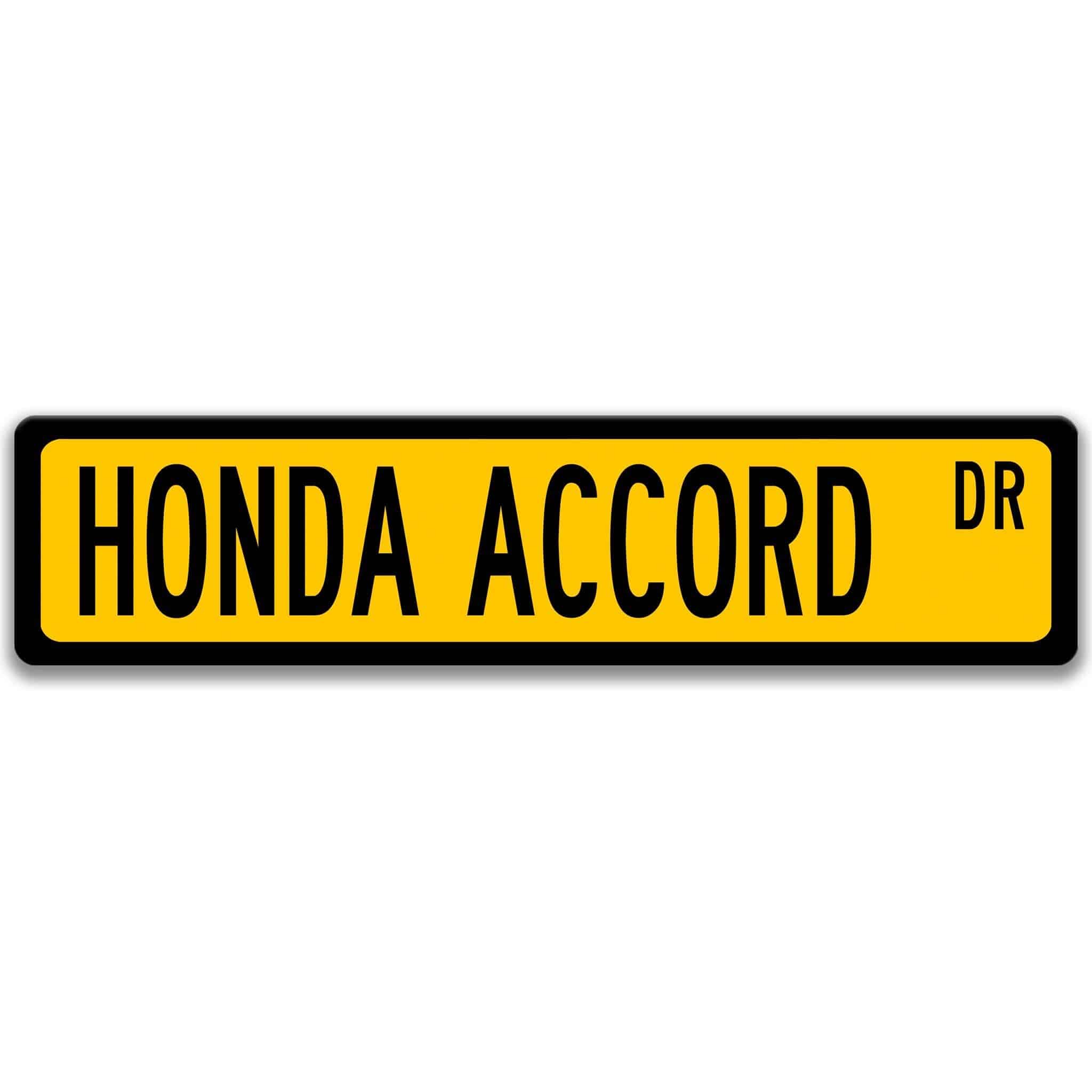 Honda Accord Metal Street Sign, Garage Sign, Auto Accessories