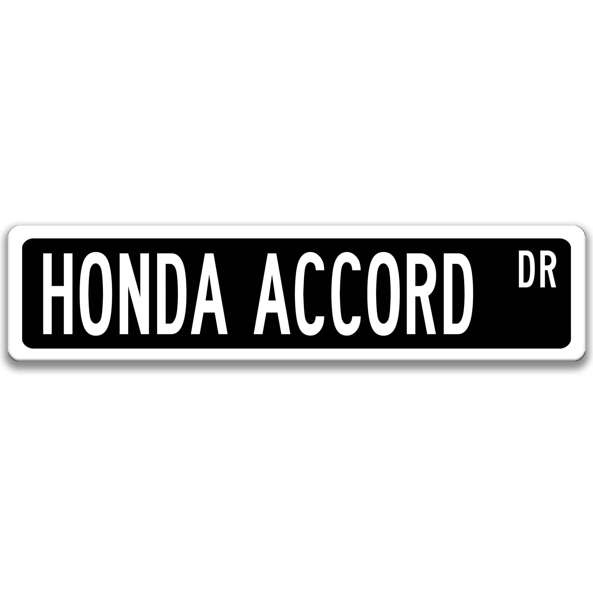 Honda Accord Metal Street Sign, Garage Sign, Auto Accessories