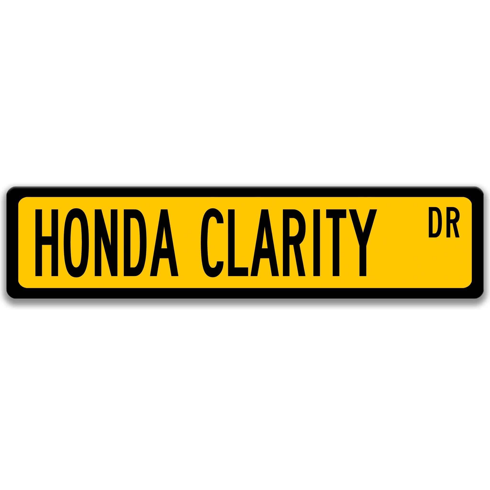 Honda Clarity Metal Street Sign, Garage Sign, Auto Accessories