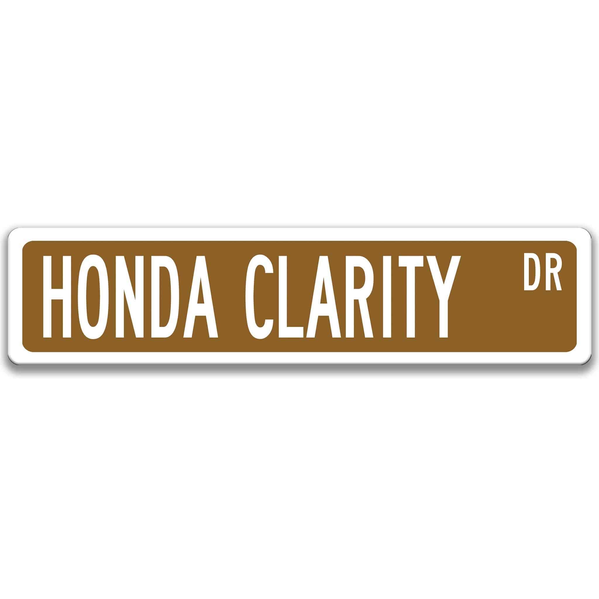 Honda Clarity Metal Street Sign, Garage Sign, Auto Accessories