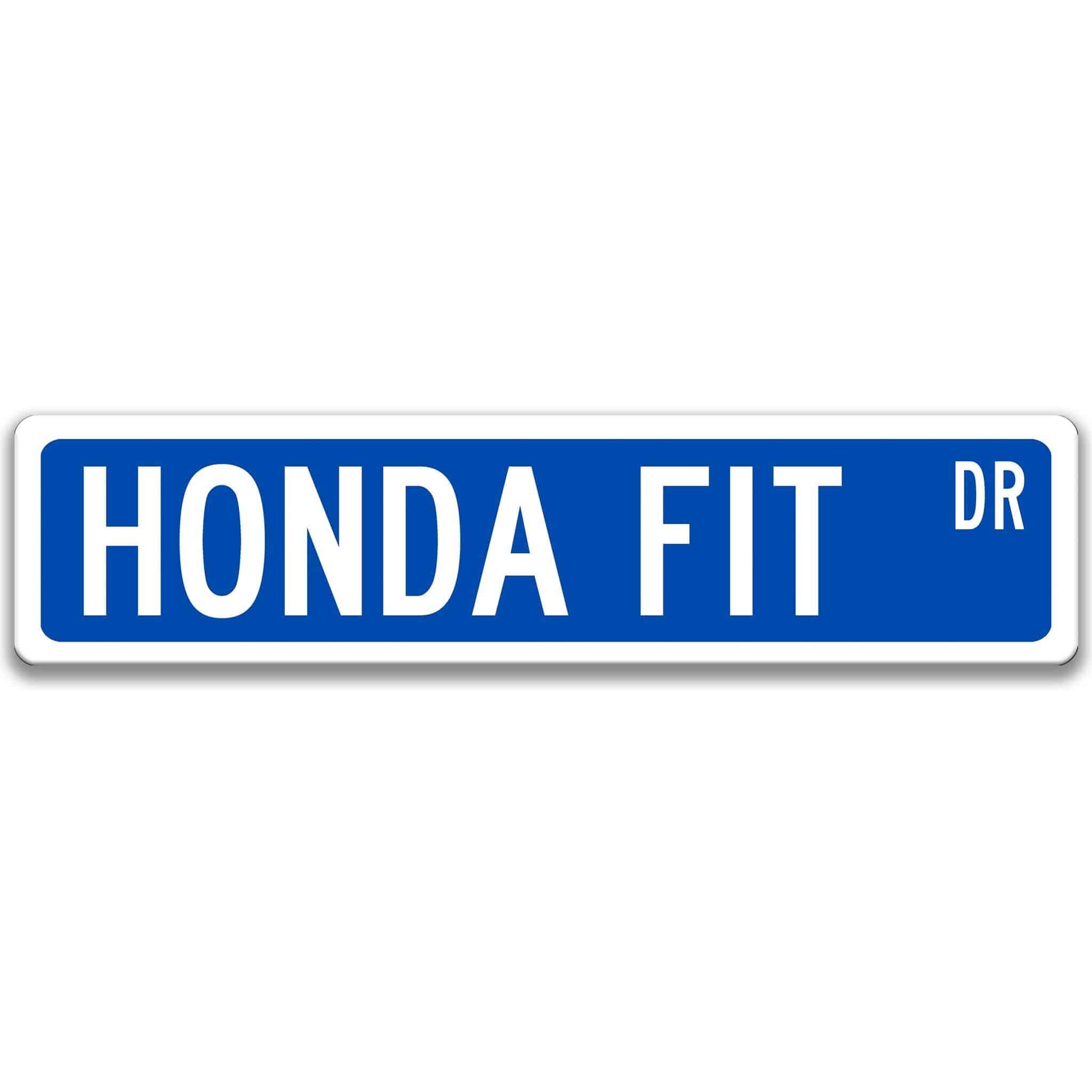 Honda Fit Metal Street Sign, Garage Sign, Auto Accessories