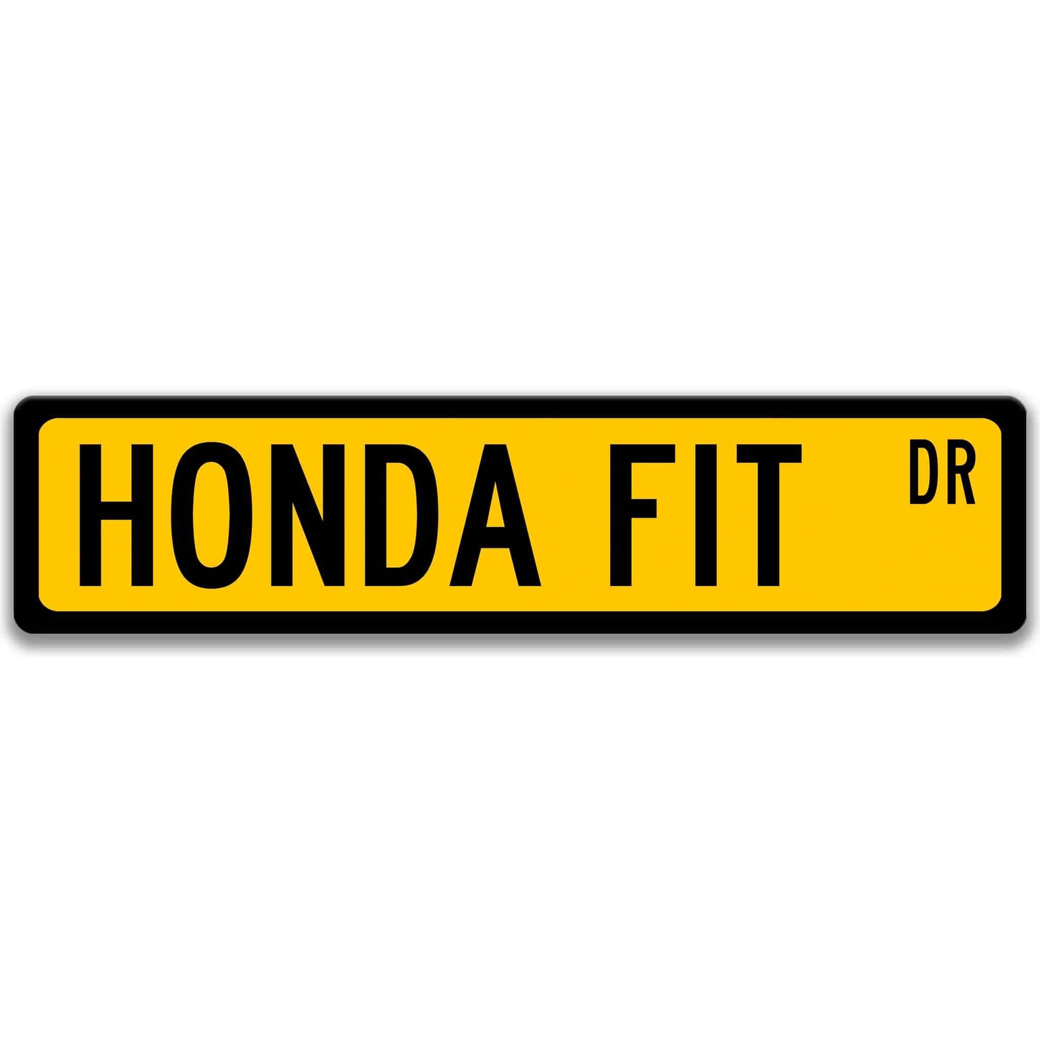 Honda Fit Metal Street Sign, Garage Sign, Auto Accessories