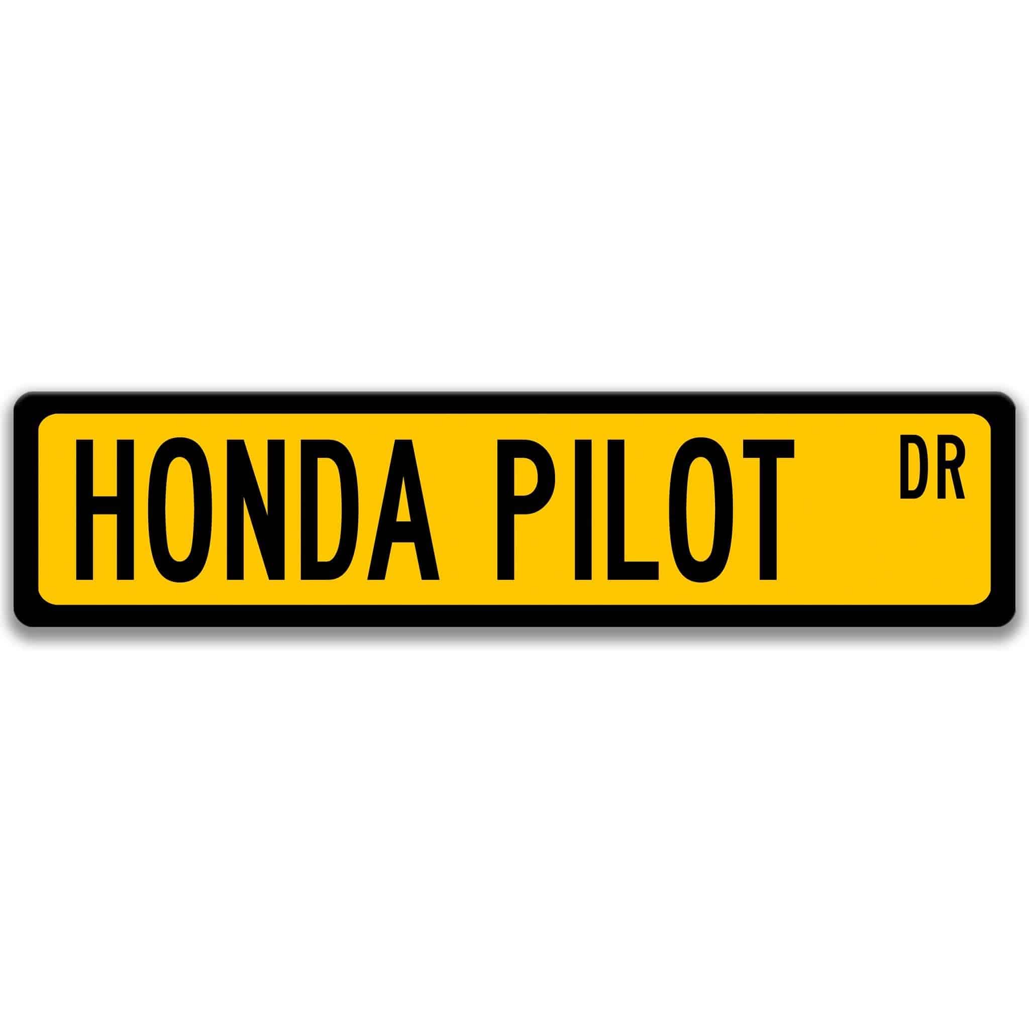 Honda Pilot Metal Street Sign, Garage Sign, Auto Accessories