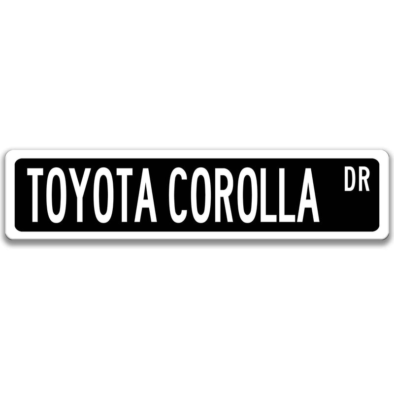 Toyota Corolla Street Sign - Designs by Linda Nee