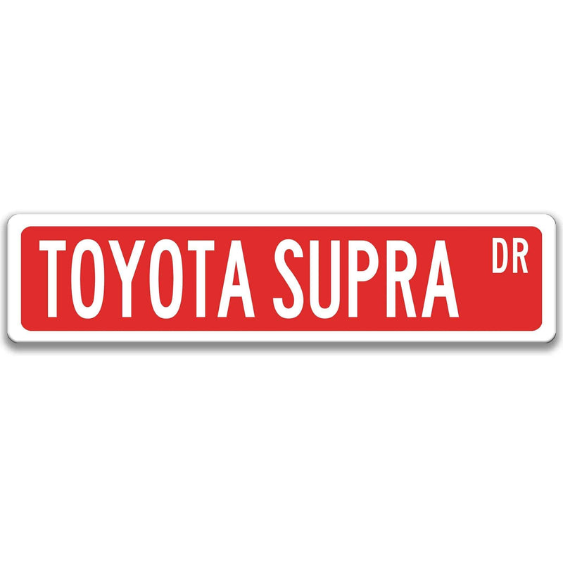 Toyota Supra Street Sign - Designs by Linda Nee