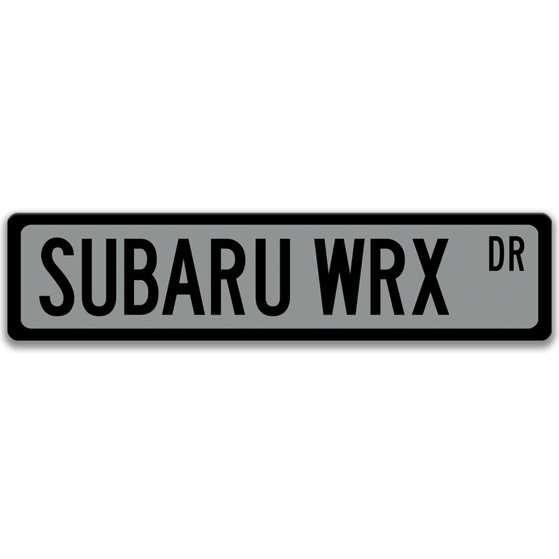 Subaru WRX Metal Street Sign, Garage Sign, Auto Accessories - Designs by Linda Nee