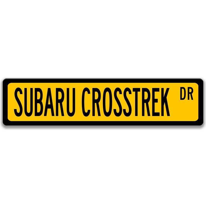 Subaru Crosstrek Metal Street Sign, Garage Sign, Auto Accessories - Designs by Linda Nee