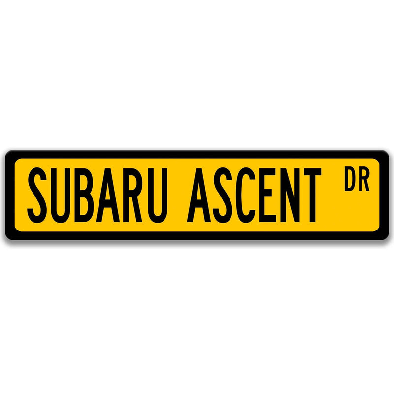 Subaru Ascent Street Sign, Subie Garage Sign, Auto Accessories A-SSV024 - Designs by Linda Nee