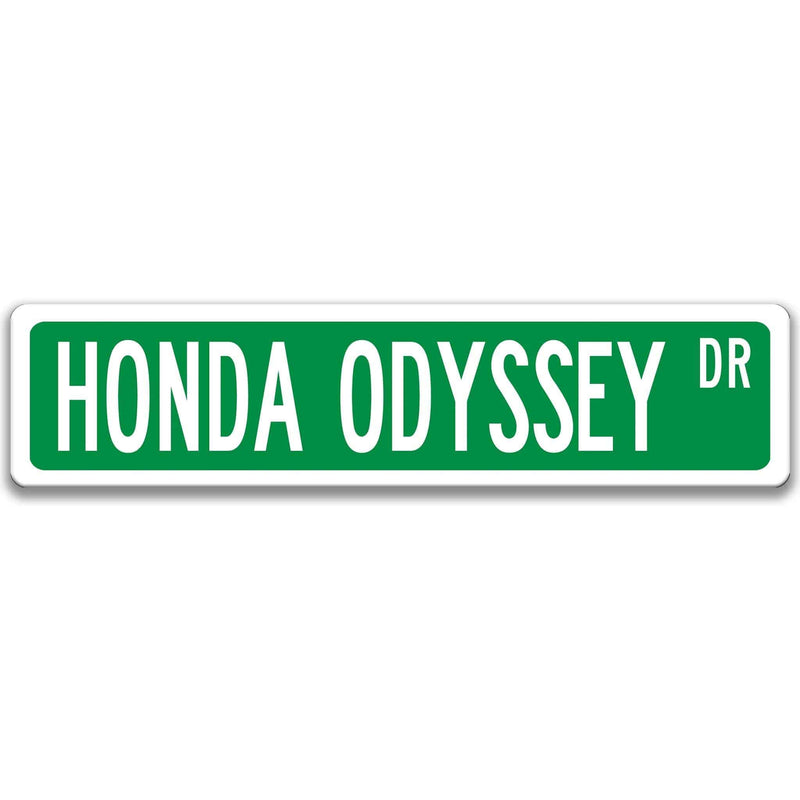 Honda Odyssey Metal Street Sign, Garage Sign, Auto Accessories - Designs by Linda Nee