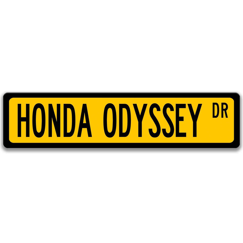 Honda Odyssey Metal Street Sign, Garage Sign, Auto Accessories - Designs by Linda Nee