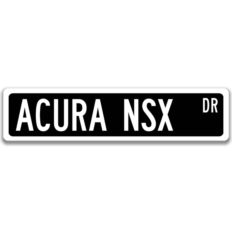 Acura NSX Metal Street Sign, Garage Sign, Auto Accessories - Designs by Linda Nee