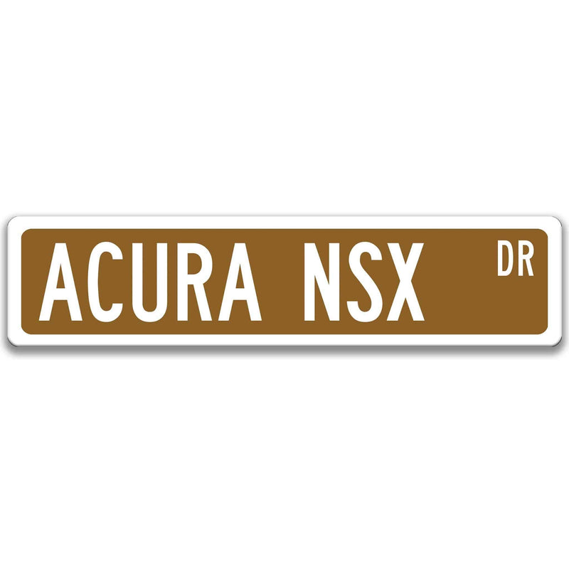 Acura NSX Metal Street Sign, Garage Sign, Auto Accessories - Designs by Linda Nee