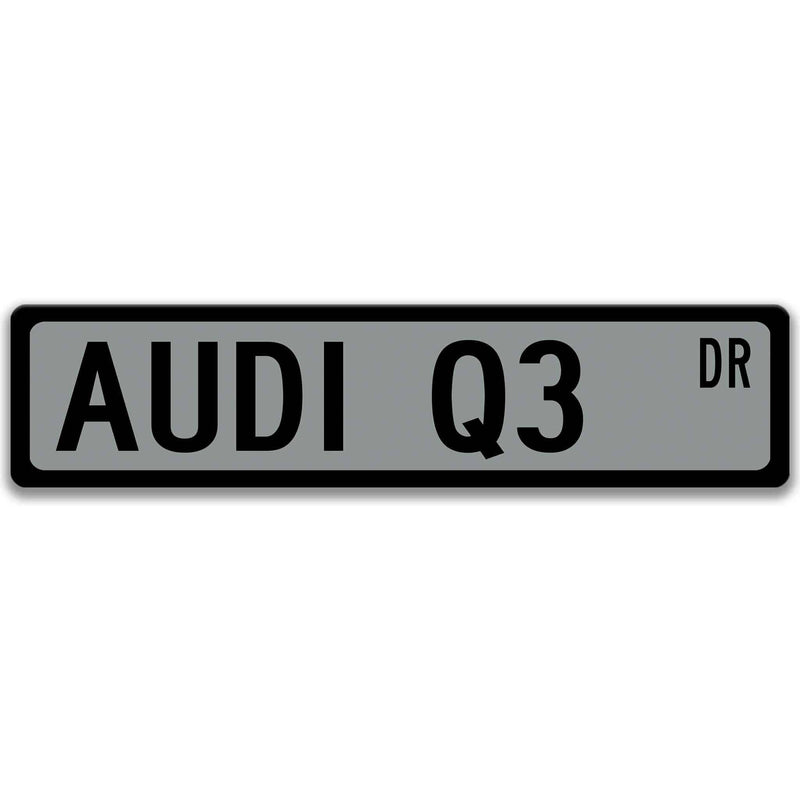 Audi Q3 Metal Street Sign, Garage Sign, Auto Accessories - Designs by Linda Nee