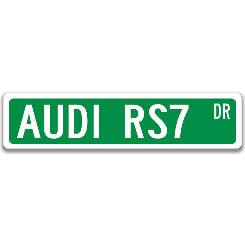 Audi RS7 AVANT Metal Street Sign, Garage Sign, Auto Accessories - Designs by Linda Nee