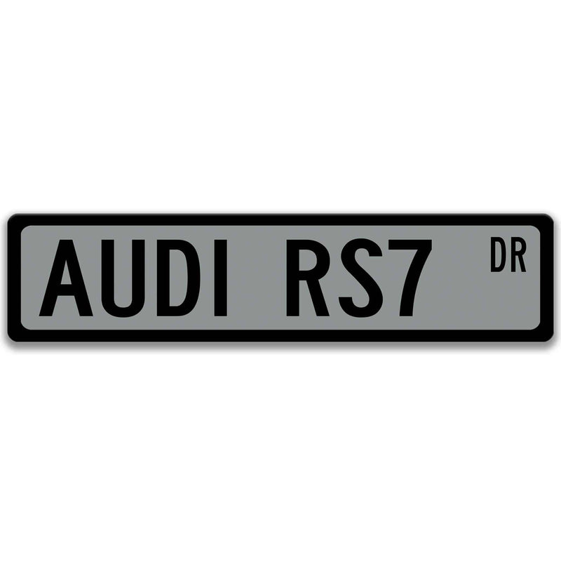 Audi RS7 AVANT Metal Street Sign, Garage Sign, Auto Accessories - Designs by Linda Nee