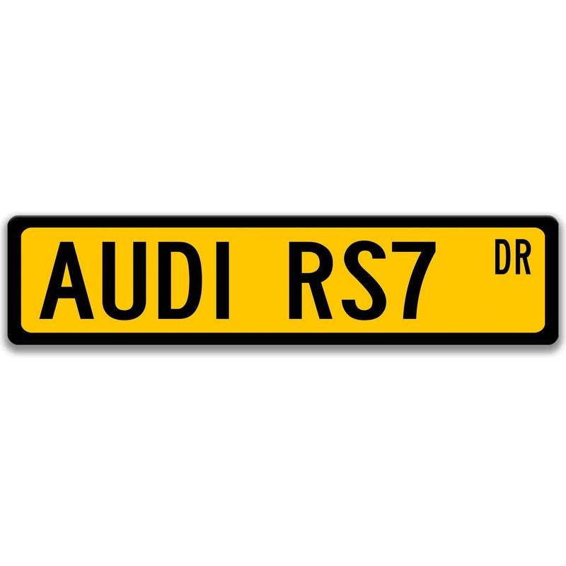 Audi RS7 AVANT Metal Street Sign, Garage Sign, Auto Accessories - Designs by Linda Nee