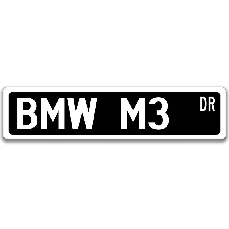 BMW M3 Metal Street Sign, Garage Sign, Auto Accessories - Designs by Linda Nee