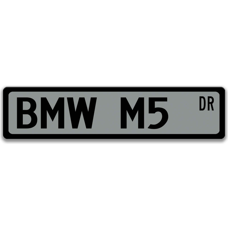 BMW M5 Metal Street Sign, Garage Sign, Auto Accessories - Designs by Linda Nee