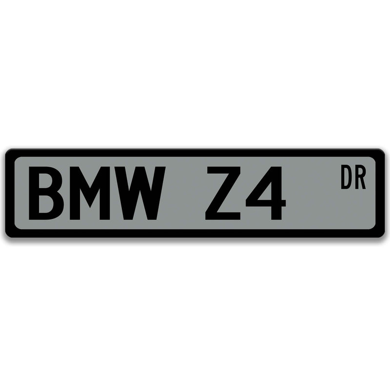 BMW Z4 Metal Street Sign, Garage Sign, Auto Accessories - Designs by Linda Nee