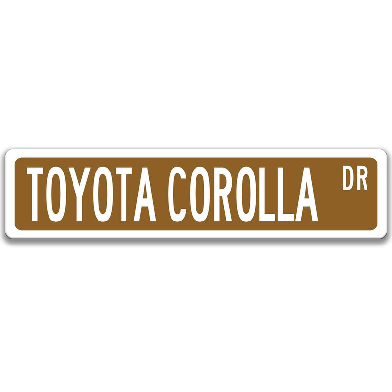 Toyota Corolla Street Sign - Designs by Linda Nee