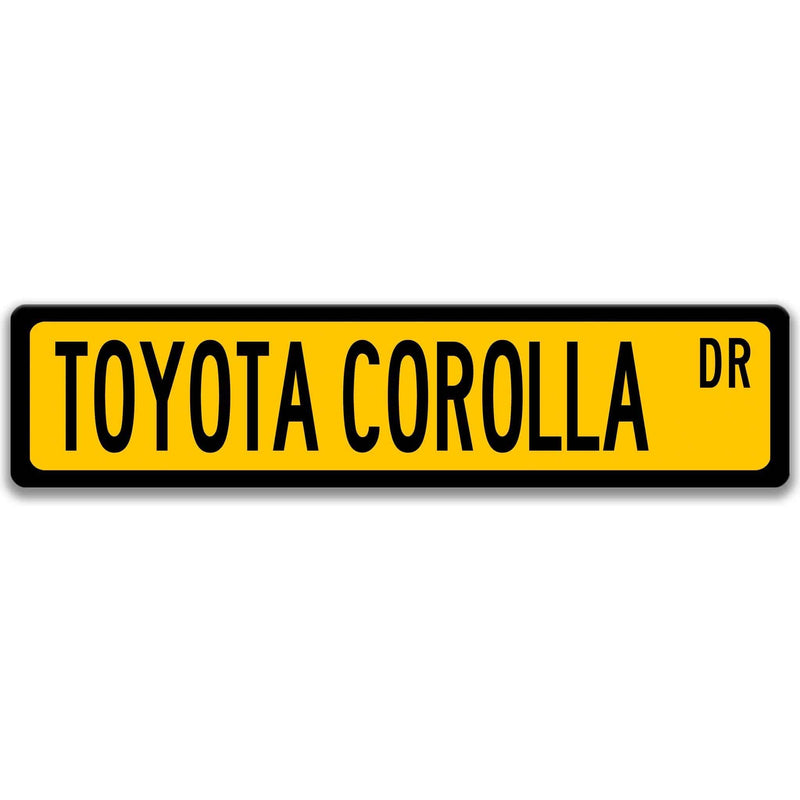 Toyota Corolla Street Sign - Designs by Linda Nee