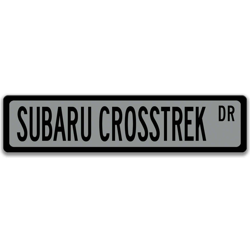 Subaru Crosstrek Metal Street Sign, Garage Sign, Auto Accessories - Designs by Linda Nee