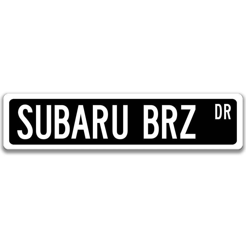 Subaru BRZ Metal Street Sign, Garage Sign, Auto Accessories - Designs by Linda Nee