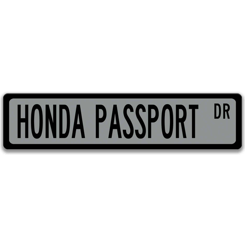 Honda Passport Metal Street Sign, Garage Sign, Auto Accessories - Designs by Linda Nee