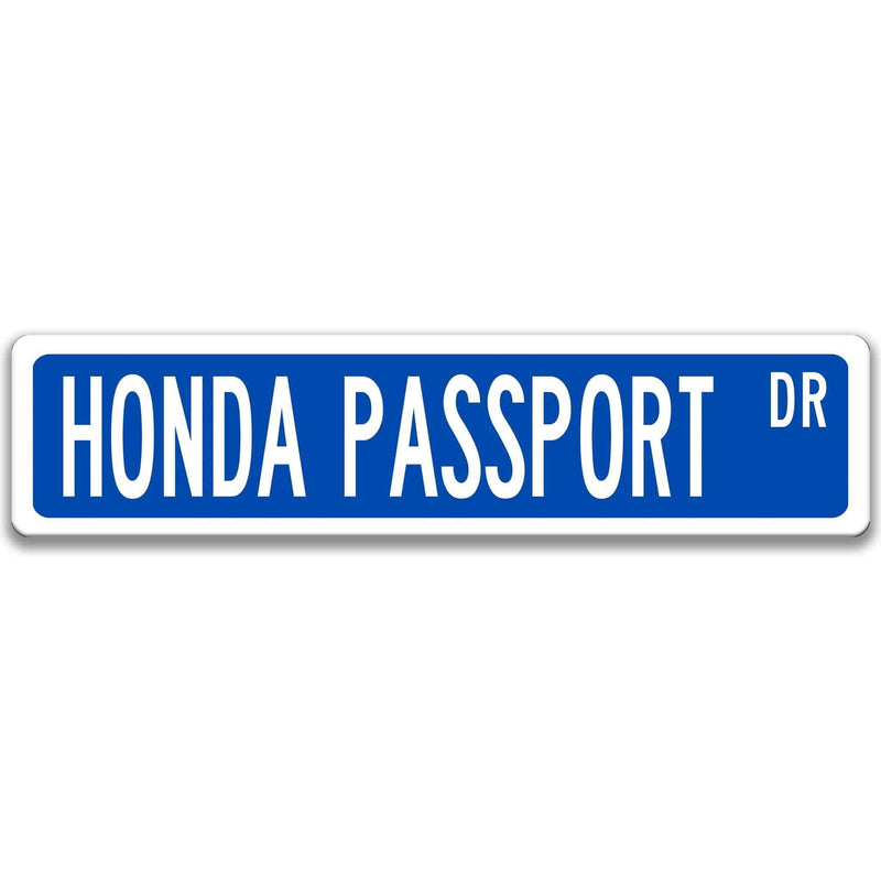 Honda Passport Metal Street Sign, Garage Sign, Auto Accessories - Designs by Linda Nee