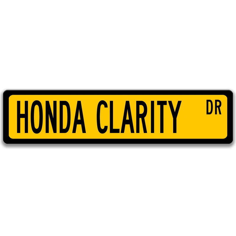 Honda Clarity Metal Street Sign, Garage Sign, Auto Accessories - Designs by Linda Nee