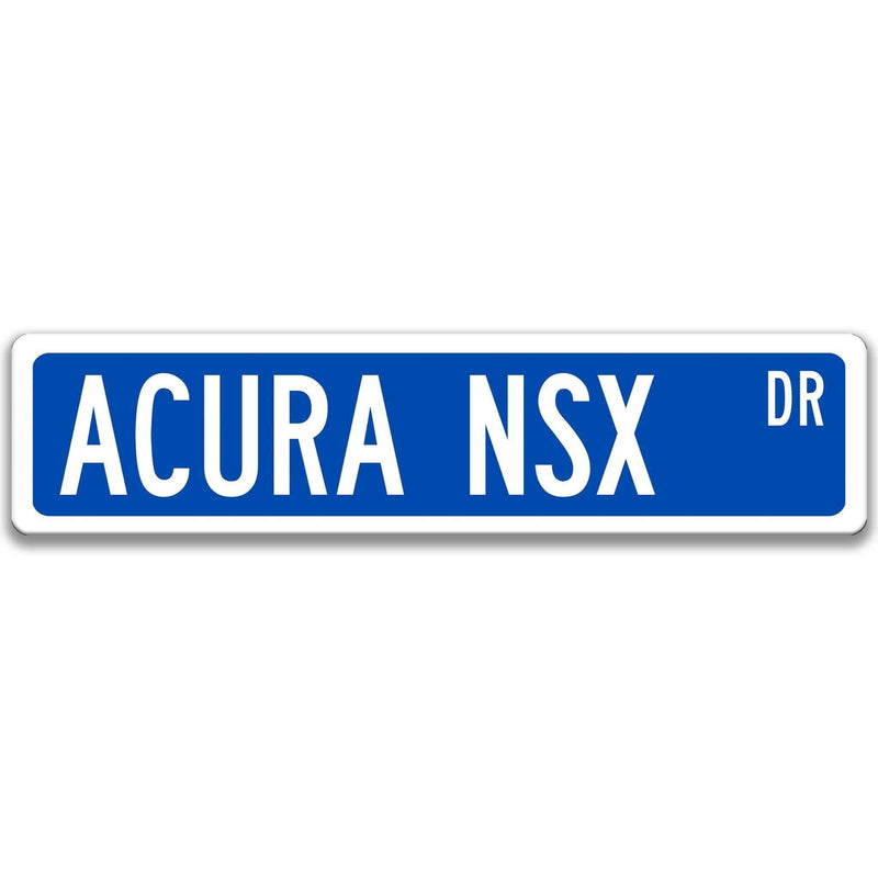 Acura NSX Metal Street Sign, Garage Sign, Auto Accessories - Designs by Linda Nee