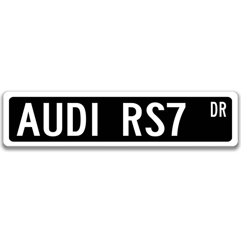 Audi RS7 AVANT Metal Street Sign, Garage Sign, Auto Accessories - Designs by Linda Nee