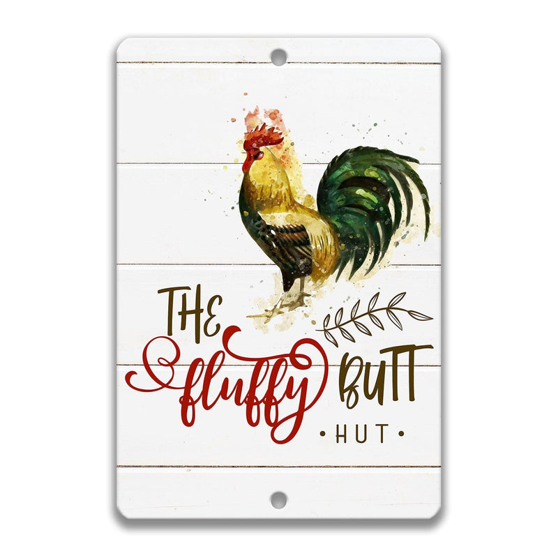 The Fluffy Butt Hut Sign - Designs by Linda Nee