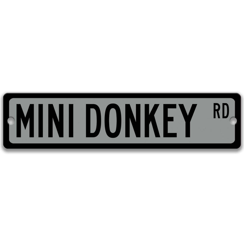 Mini Donkey Metal Street Sign - Designs by Linda Nee