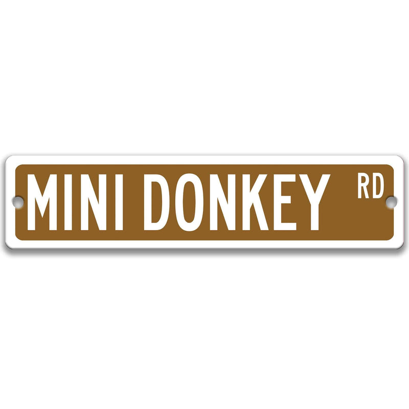 Mini Donkey Metal Street Sign - Designs by Linda Nee