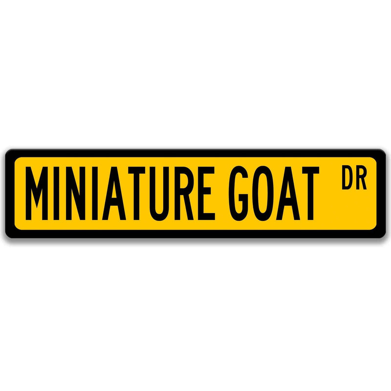 Miniature Goat Metal Street Sign - Designs by Linda Nee