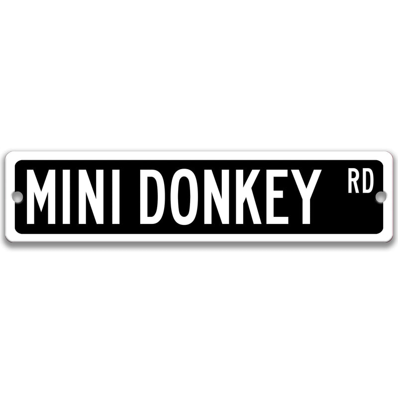 Mini Donkey Metal Street Sign - Designs by Linda Nee