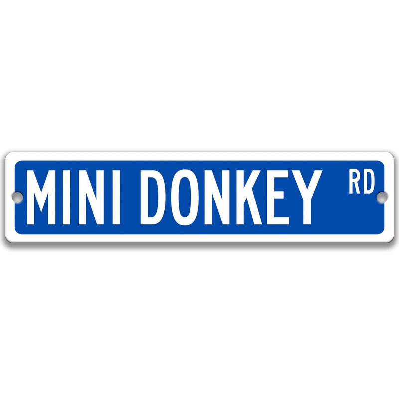 Mini Donkey Metal Street Sign - Designs by Linda Nee