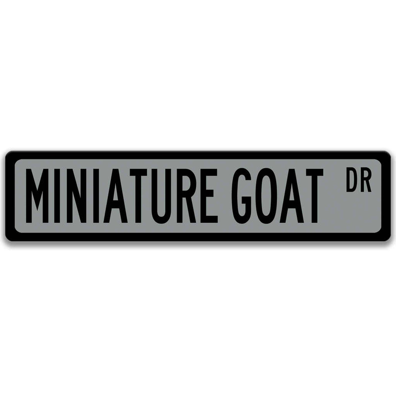 Miniature Goat Metal Street Sign - Designs by Linda Nee