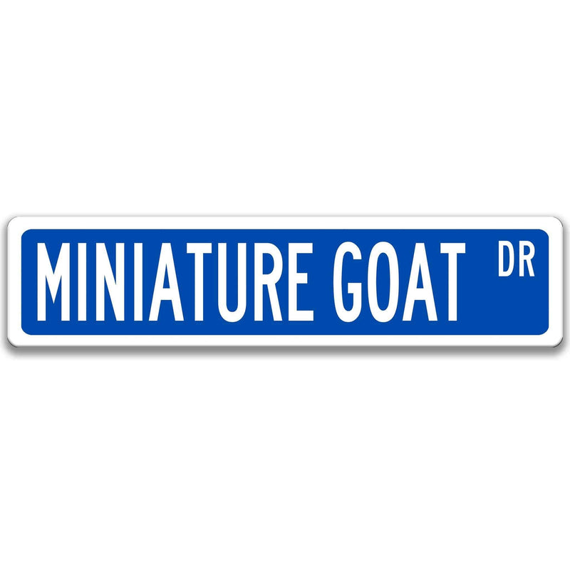 Miniature Goat Metal Street Sign - Designs by Linda Nee