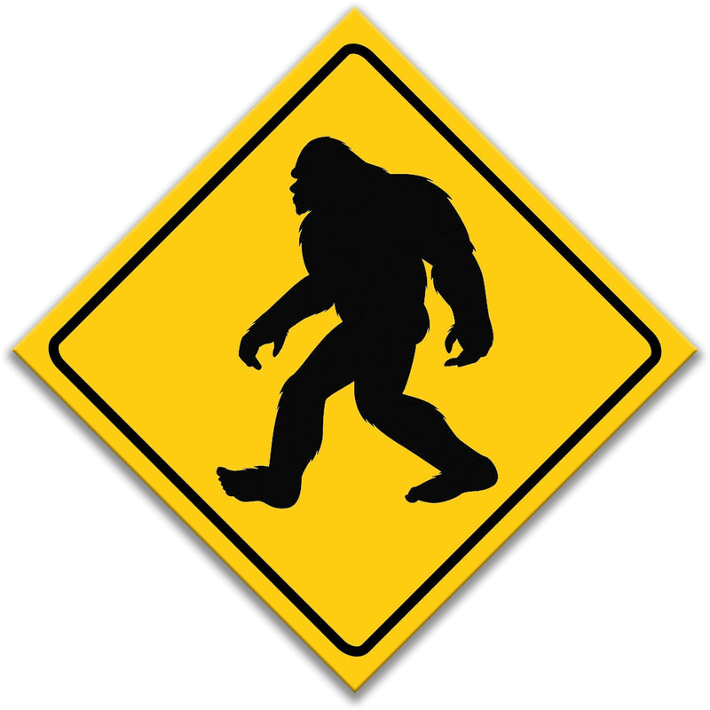 Sasquatch Crossing Caution Sign - Designs by Linda Nee