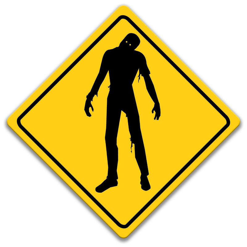 Zombie Crossing Caution Sign - Designs by Linda Nee